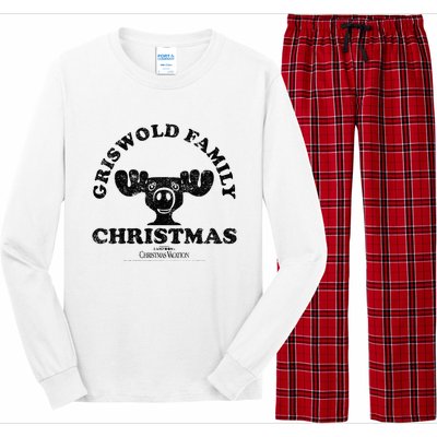 National LampoonS Christmas Vacation Griswold Family Text Long Sleeve Pajama Set