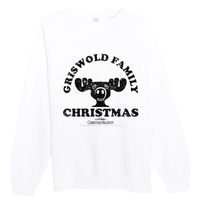 National LampoonS Christmas Vacation Griswold Family Text Premium Crewneck Sweatshirt