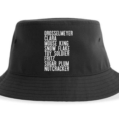 Nutcracker Leads Clara Drosselmeyer Christmas Ballet Meme Gift Sustainable Bucket Hat