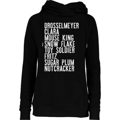 Nutcracker Leads Clara Drosselmeyer Christmas Ballet Meme Gift Womens Funnel Neck Pullover Hood