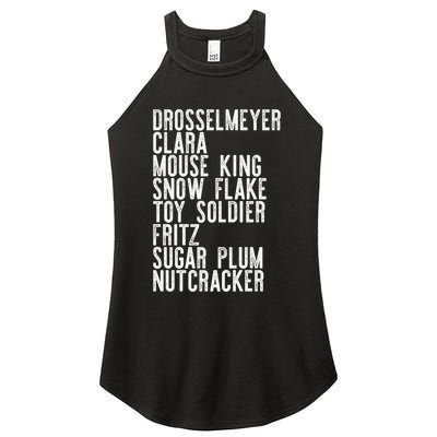 Nutcracker Leads Clara Drosselmeyer Christmas Ballet Meme Gift Women's Perfect Tri Rocker Tank