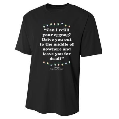 National LampoonS Christmas Vacation Leave You For Dead Performance Sprint T-Shirt