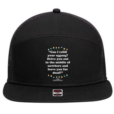 National LampoonS Christmas Vacation Leave You For Dead Cool Gift 7 Panel Mesh Trucker Snapback Hat