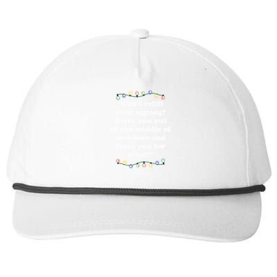 National LampoonS Christmas Vacation Leave You For Dead Cool Gift Snapback Five-Panel Rope Hat