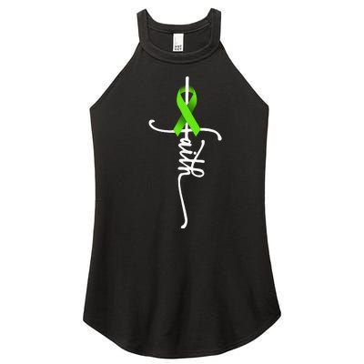 Nonhodgkin Lymphoma Cancer Faith Cancer Awareness Support Women’s Perfect Tri Rocker Tank