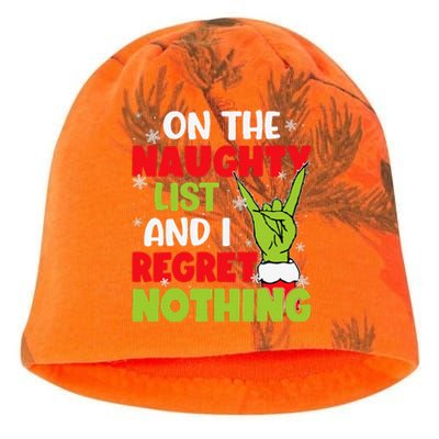 Naughty List Christmas Xmas Santa Kati - Camo Knit Beanie