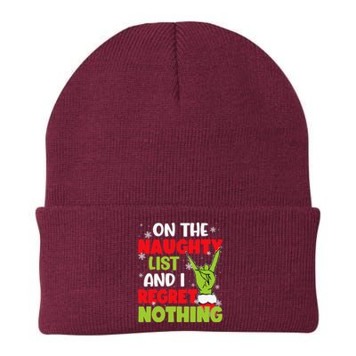 Naughty List Christmas Xmas Santa Knit Cap Winter Beanie