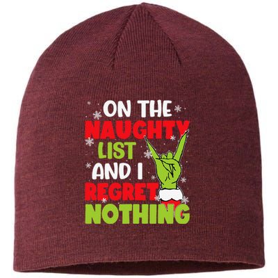 Naughty List Christmas Xmas Santa Sustainable Beanie