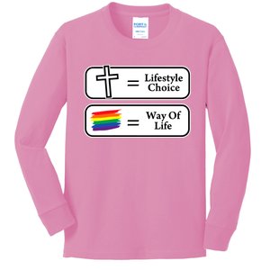 Nathantimmel Lifestyle Choice Way Of Life Kids Long Sleeve Shirt