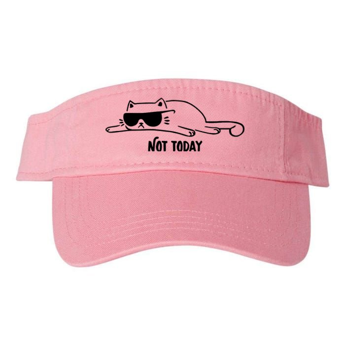 Nope Lazy Cat Not Today Valucap Bio-Washed Visor