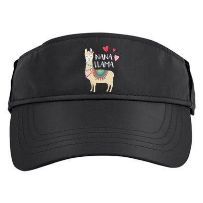 Nana Llama Cute Love Llamas & Alpacas Gift Tees Adult Drive Performance Visor