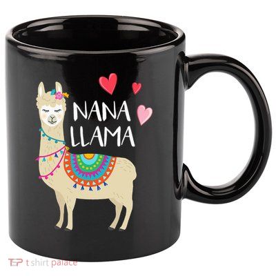 Nana Llama Cute Love Llamas & Alpacas Gift Tees 11oz C Handle Ceramic Mug