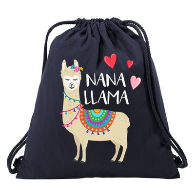 Nana Llama Cute Love Llamas & Alpacas Gift Tees Drawstring Bag