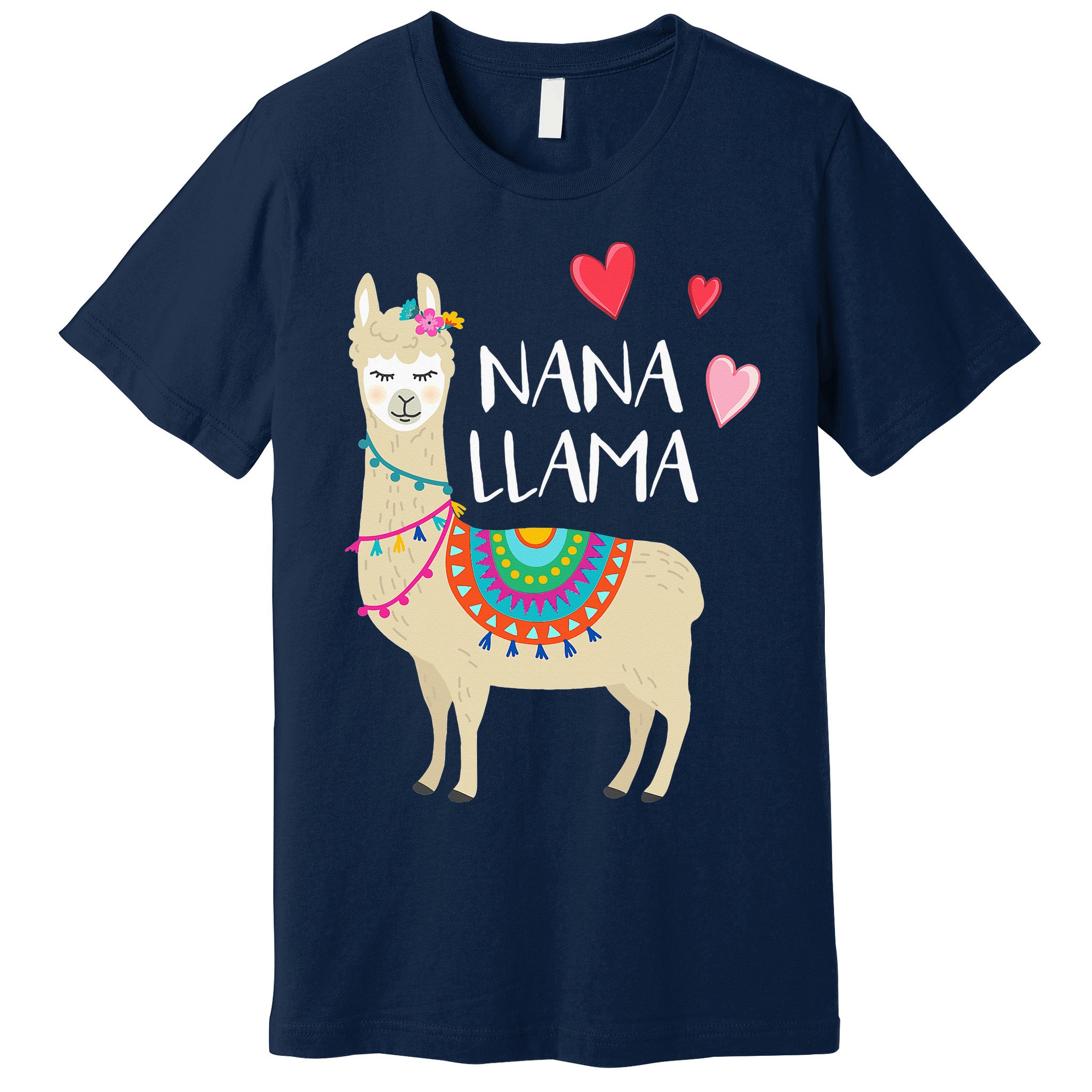Nana Llama Cute Love Llamas & Alpacas Gift Tees Premium T-Shirt
