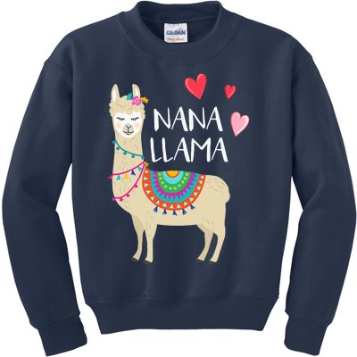 Nana Llama Cute Love Llamas & Alpacas Gift Tees Kids Sweatshirt