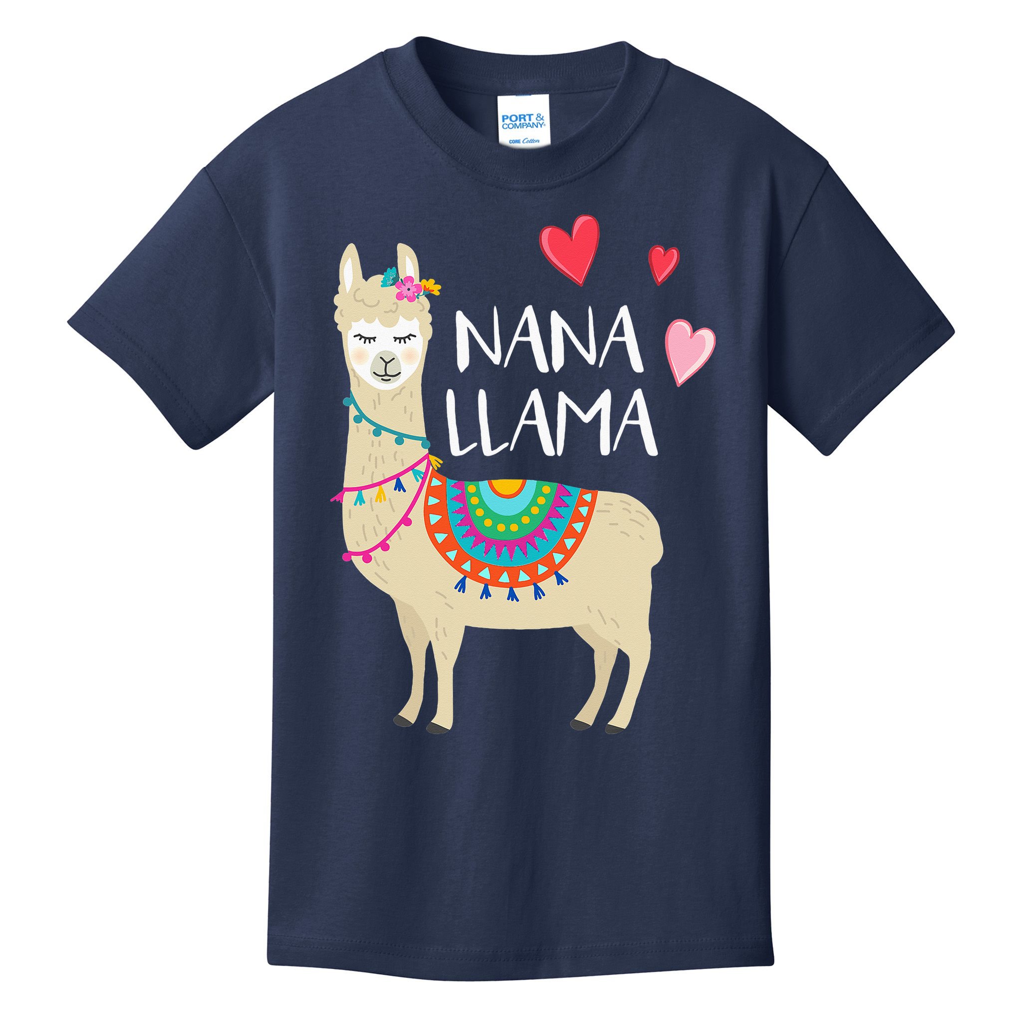 Nana Llama Cute Love Llamas & Alpacas Gift Tees Kids T-Shirt