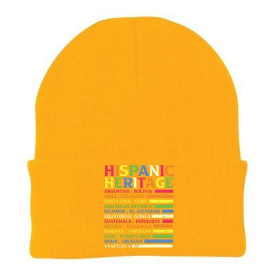 National Latino Countries Flag Hispanic Heritage Month 2024 Knit Cap Winter Beanie