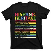 National Latino Countries Flag Hispanic Heritage Month 2024 T-Shirt