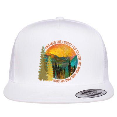 Nature Lover Camping Gift Flat Bill Trucker Hat