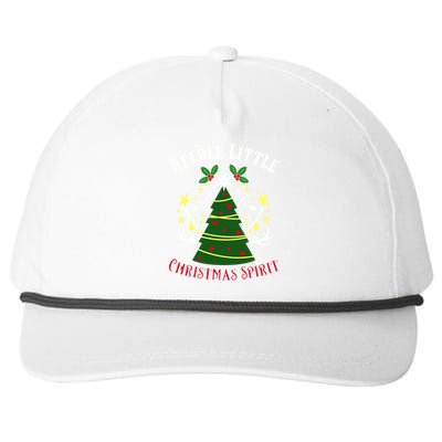 Needle Little Christmas Spirit Christmas Holidays Cool Gift Snapback Five-Panel Rope Hat