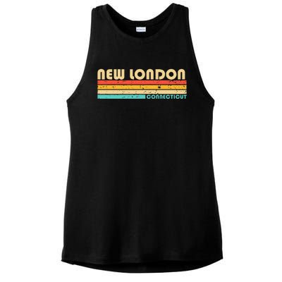 New London Ct Connecticut Funny City Home Roots Ladies PosiCharge Tri-Blend Wicking Tank