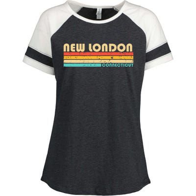 New London Ct Connecticut Funny City Home Roots Enza Ladies Jersey Colorblock Tee