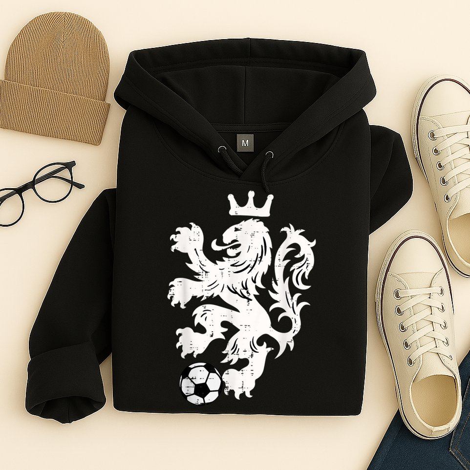 Netherlands Lion Dutch Orange Soccer Fan    Hoodie