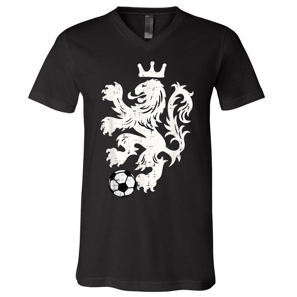 Netherlands Lion Dutch Orange Soccer Fan    V-Neck T-Shirt