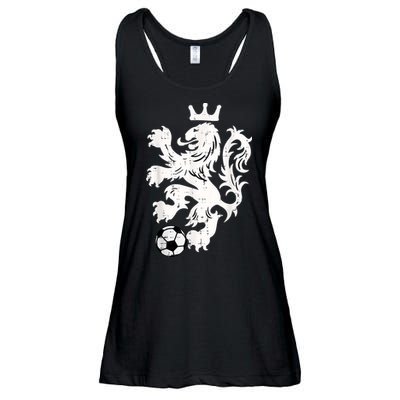 Netherlands Lion Dutch Orange Soccer Fan    Ladies Essential Flowy Tank
