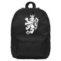 Netherlands Lion Dutch Orange Soccer Fan    16 in Basic Backpack