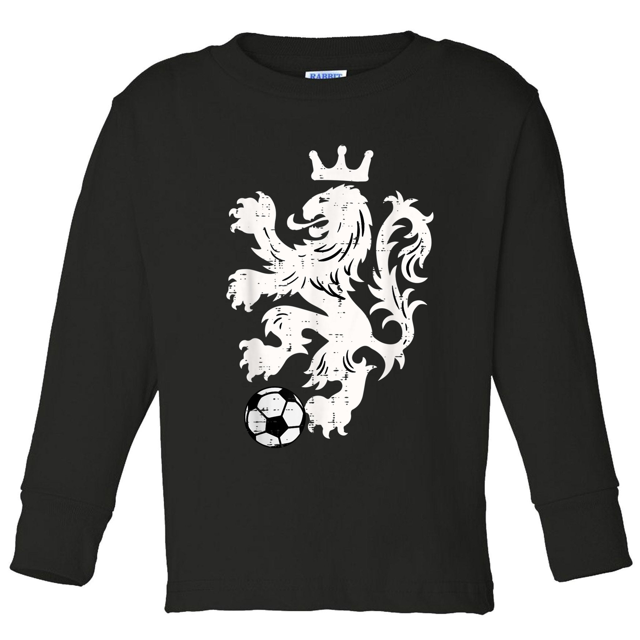 Netherlands Lion Dutch Orange Soccer Fan    Toddler Long Sleeve Shirt