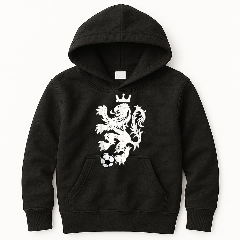 Netherlands Lion Dutch Orange Soccer Fan    Kids Hoodie