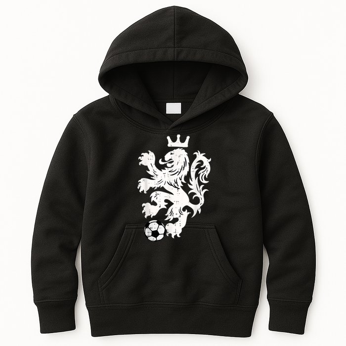 Netherlands Lion Dutch Orange Soccer Fan    Kids Hoodie
