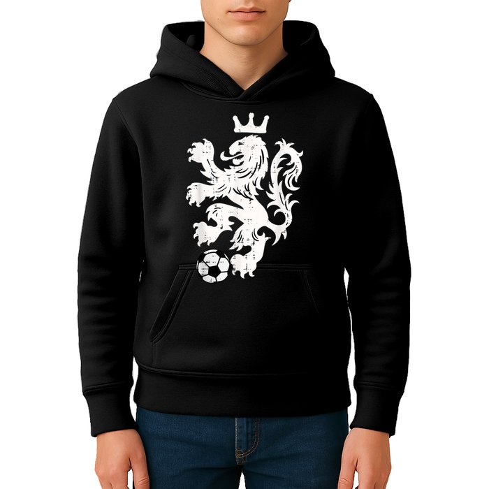 Netherlands Lion Dutch Orange Soccer Fan    Kids Hoodie