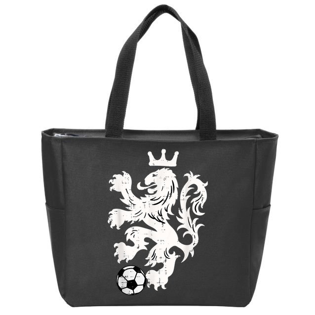 Netherlands Lion Dutch Orange Soccer Fan    Zip Tote Bag