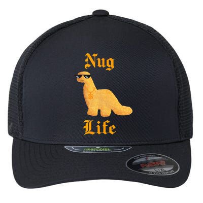 Nug Life Dino Nuggs Dino Chicken Nuggets Dinosaur Nugget Flexfit Unipanel Trucker Cap