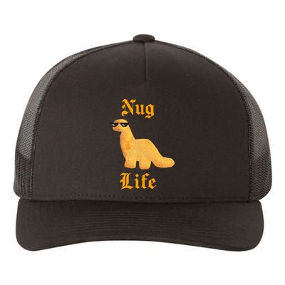 Nug Life Dino Nuggs Dino Chicken Nuggets Dinosaur Nugget Yupoong Adult 5-Panel Trucker Hat