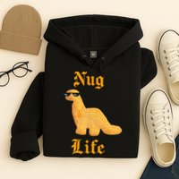 Nug Life Dino Nuggs Dino Chicken Nuggets Dinosaur Nugget Hoodie