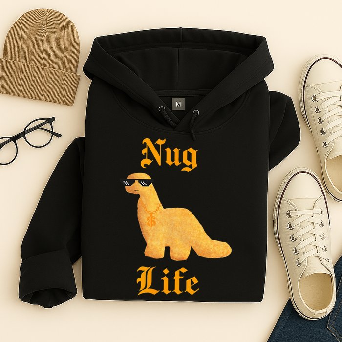 Nug Life Dino Nuggs Dino Chicken Nuggets Dinosaur Nugget Hoodie