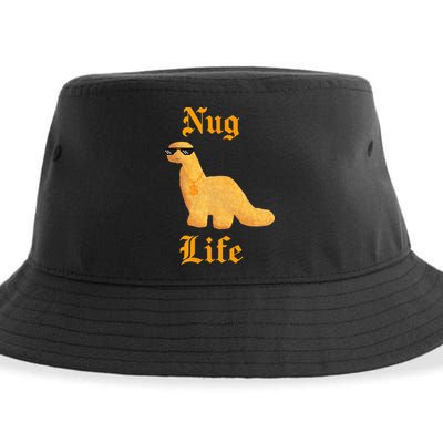 Nug Life Dino Nuggs Dino Chicken Nuggets Dinosaur Nugget Sustainable Bucket Hat