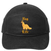 Nug Life Dino Nuggs Dino Chicken Nuggets Dinosaur Nugget 7-Panel Snapback Hat