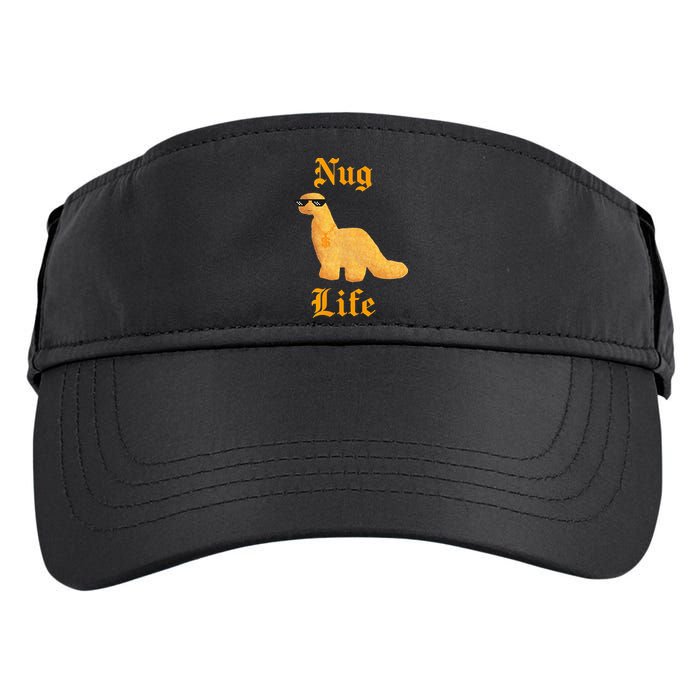 Nug Life Dino Nuggs Dino Chicken Nuggets Dinosaur Nugget Adult Drive Performance Visor