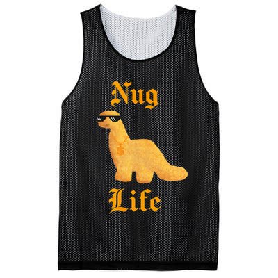 Nug Life Dino Nuggs Dino Chicken Nuggets Dinosaur Nugget Mesh Reversible Basketball Jersey Tank