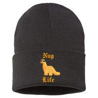 Nug Life Dino Nuggs Dino Chicken Nuggets Dinosaur Nugget Sustainable Knit Beanie