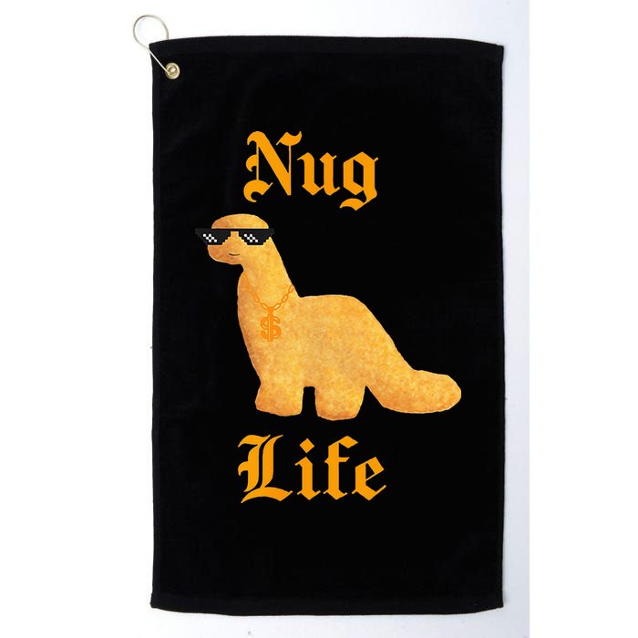 Nug Life Dino Nuggs Dino Chicken Nuggets Dinosaur Nugget Golf Towel