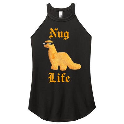 Nug Life Dino Nuggs Dino Chicken Nuggets Dinosaur Nugget Women's Perfect Tri Rocker Tank