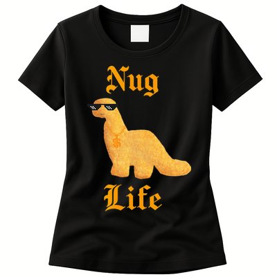 Nug Life Dino Nuggs Dino Chicken Nuggets Dinosaur Nugget Womens T-Shirt