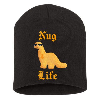 Nug Life Dino Nuggs Dino Chicken Nuggets Dinosaur Nugget Short Acrylic Beanie