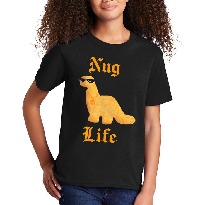 Nug Life Dino Nuggs Dino Chicken Nuggets Dinosaur Nugget Kids T-Shirt