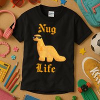 Nug Life Dino Nuggs Dino Chicken Nuggets Dinosaur Nugget Kids T-Shirt